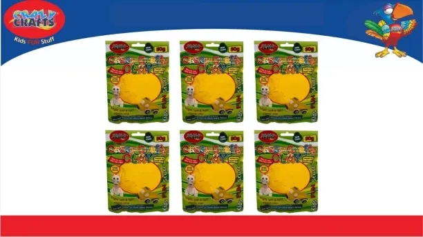 Crazy Crafts Crafty Clay 50g - Sunflower Clay Art & Moulding Art and Craft Kit