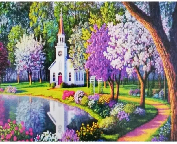 Umlozi Diamond Painting - Divine Blossom - 40cm x 50cm Diamond Painting Art and Craft Kit