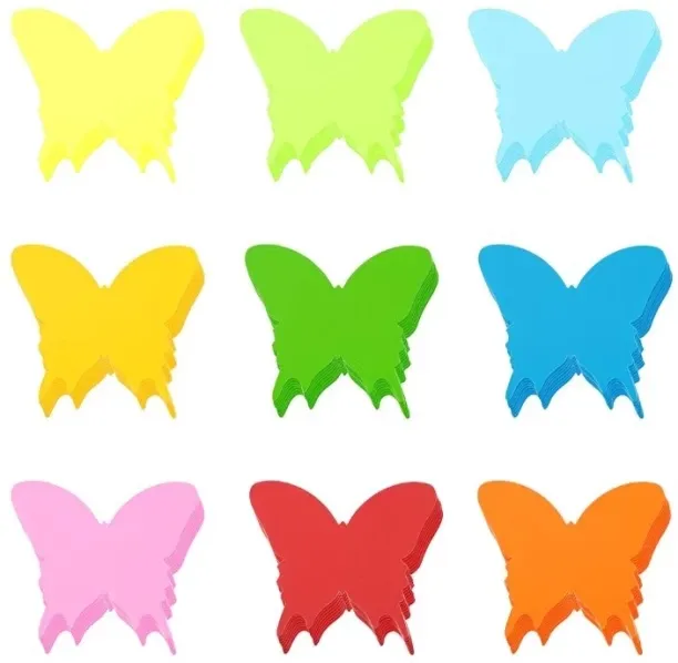 Heavenly Whispers 72Pcs of Butterfly-Shaped Paper Cutouts Do-it-yourself Kits Art and Craft Kit