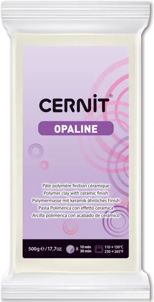Clairefonteine Cernit Opaline 500g White Clay Art & Moulding Art and Craft Kit