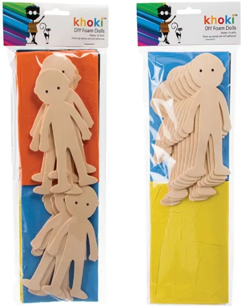 Khoki Art+Craft Foam Dolls Craft Kits Art and Craft Kit