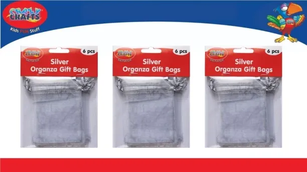 Crazy Crafts Silver Gift Bags Do-it-yourself Kits Art and Craft Kit