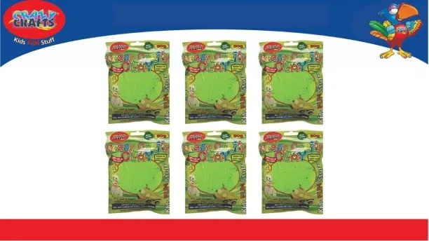 Crazy Crafts 50g Clay - Light Green Clay Art & Moulding Art and Craft Kit