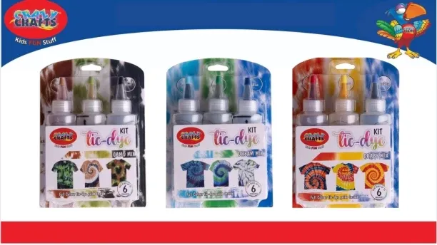 Crazy Crafts Assorted Tie-Dye Do-it-yourself Kits Art and Craft Kit