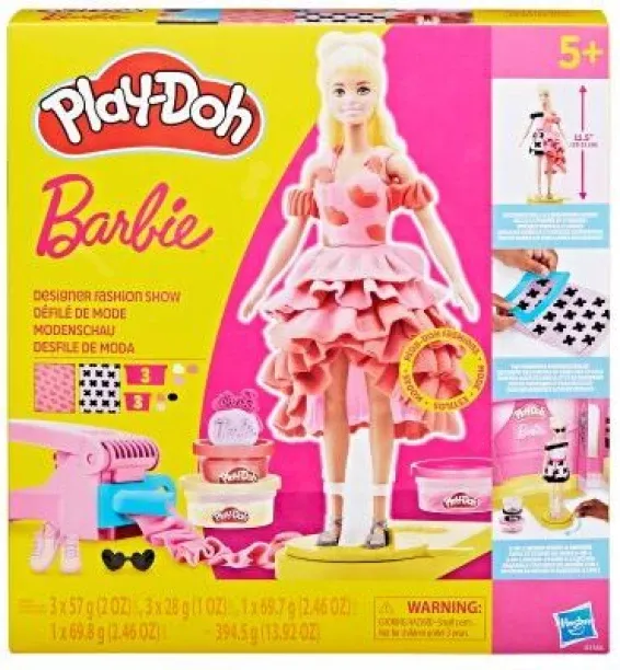 Play Doh BARBIE DESIGNER FASHION SHOW Clay Art & Moulding Art and Craft Kit