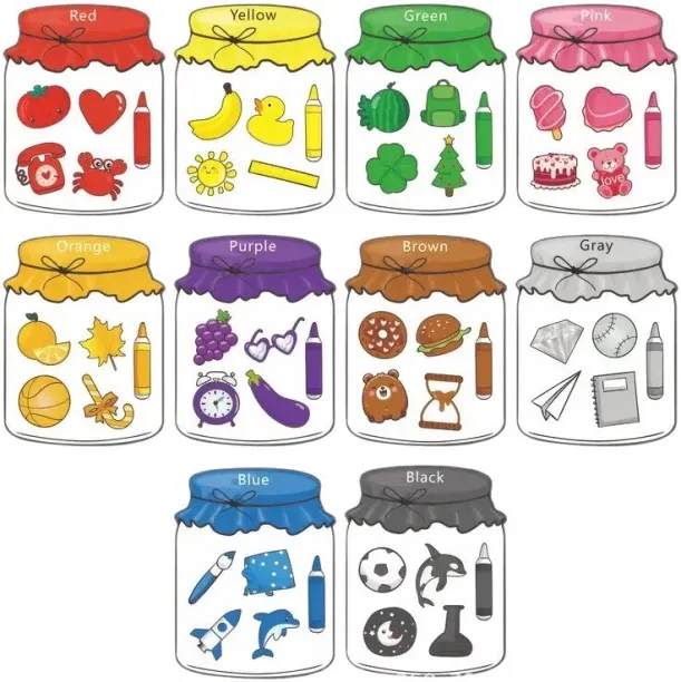 Granty Cots and Cuddles Magnetic Colour Sorting for Kids | 8Pc Montessori Fine Motor Skill Activity…