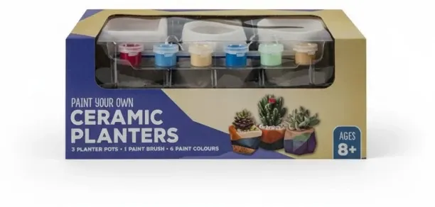 No Name Art+Craft DIY Ceramic Planters for Painting - 1 Piece Set