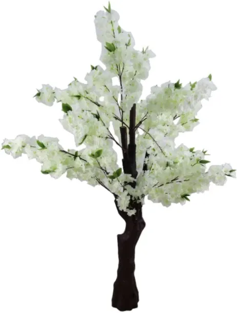 VIVIDITTO Bonsai Cherry Plant Artificial Plant with Pot