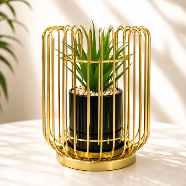 Wobuciko Succulents Artificial Plant  with Pot