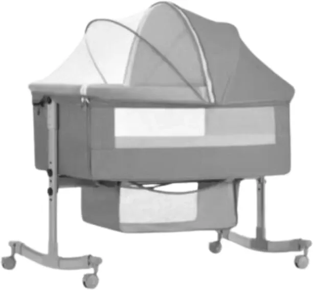 Generic Bedside Baby Bassinet Sleeper Crib With Bed Nets Standard Crib Bedside
