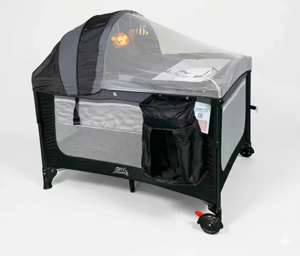 Little Haven Baby 2in1 Co-Sleeper Camp Cot Convertible Crib 2 in 1