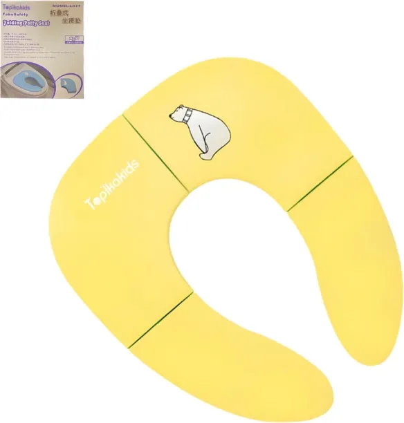 Topika Foldable Travel Potty Seat for Toddlers, Round & Oval Toilets