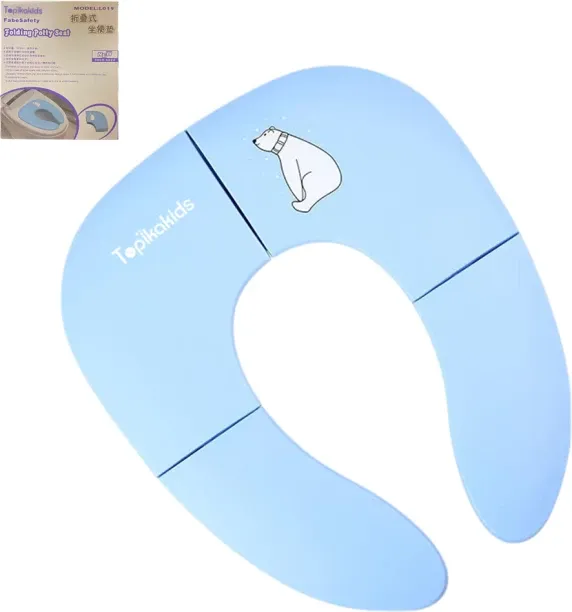 Topika Foldable Travel Potty Seat for Toddlers, Round & Oval Toilets