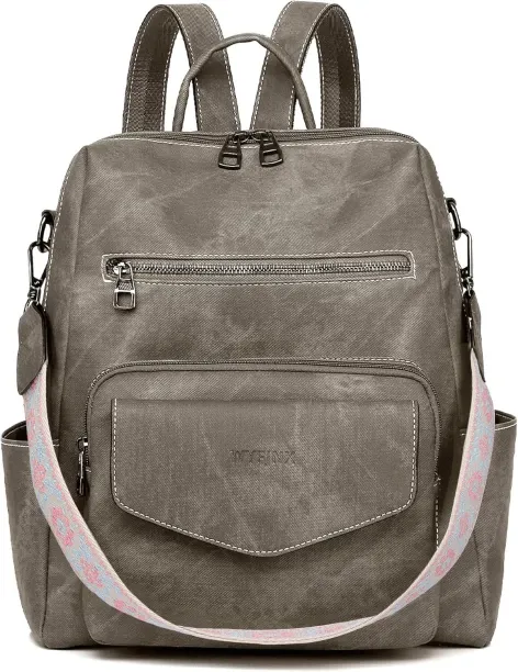 Chengxixi Backpack Purse for Women PU Leather Backpack Ladies Fashion Handbag Designer Shoulder Bag…
