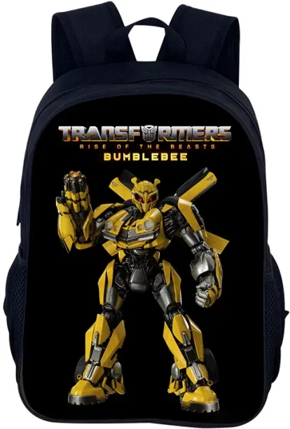 MAX 18Bumblebee T-Transformers 40cm/15.7inch Backpack School Student Bag Zipper Book Bag Anime lapt…