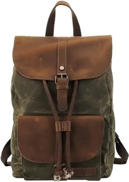 Other Leather Canvas Portable Waterproof Backpack Backpack