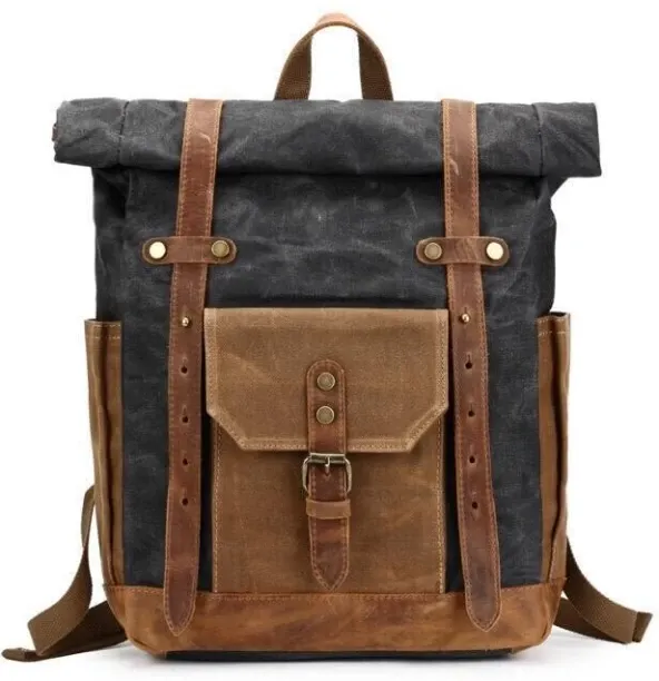 Other Leather Canvas Portable Waterproof Backpack Backpack