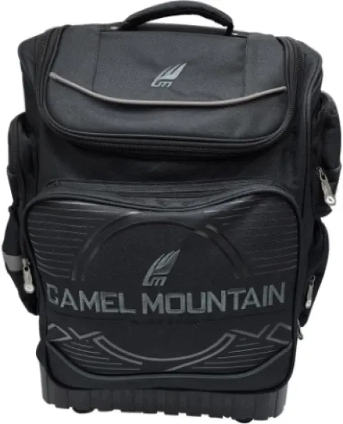 Camel Mountain Hard Base 2 Wheel School Trolley Backpacks Waterproof Trolley