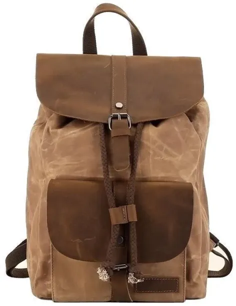 Other Leather Canvas Portable Waterproof Backpack Backpack