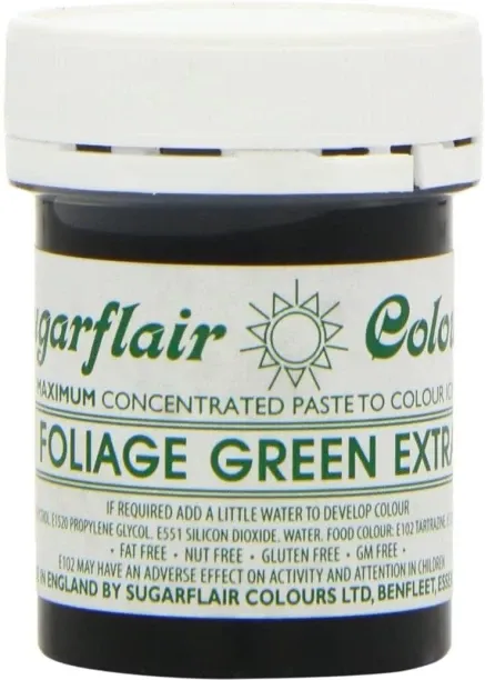 Sugarflair Sugarflair Maximum Concentrated Paste Food Colouring 42g - Foliage Green Extra Icing