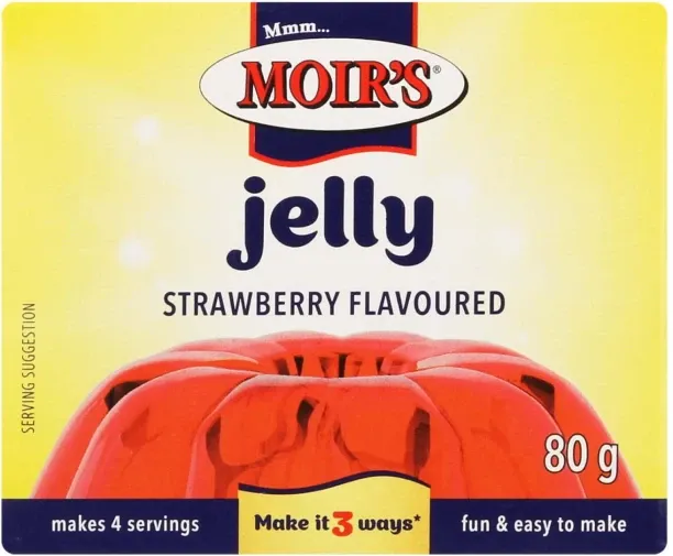 Moir's Strawberry Flavour Jelly Powder Crystals