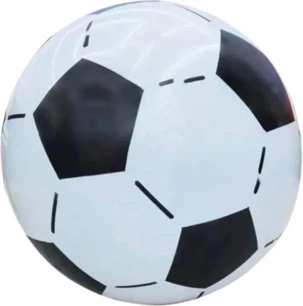 VolaFit 75 cm PVC GInflatable Soccer Ball - Black & White Football