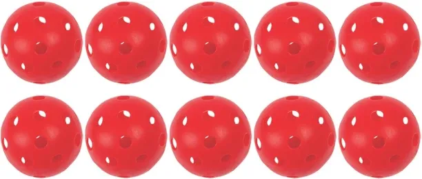 Heartdeco 10 Piece Pickleballs-42mm Golf Ball