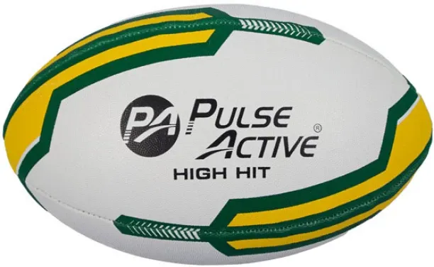 Pulse Active Ball Rugby Size-5 Rubber Pimple Grip Rugby Ball - Size: 5