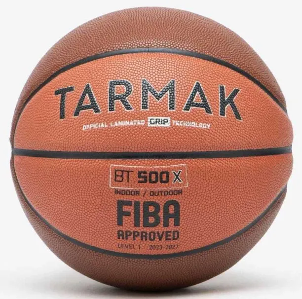 TARMAK BT100 Kids' Size 5 Beginner Basketball – Orange Basketball - Size: 6
