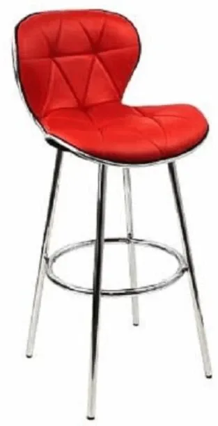 Eay Eay Thing Faux Leather Barstool / Counter Stool - Red Leatherette Bar Chair