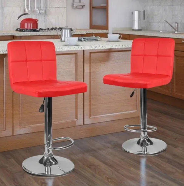 SMTE 75858541 Leather Bar Chair