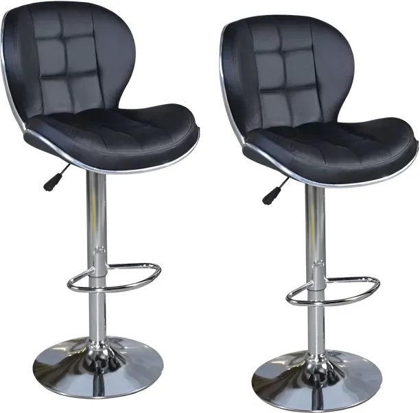 SMTE Stylish and Armless Leather Bar Stool