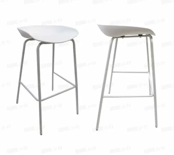 VIVIDITTO Blake Bar Chair with Metal Legs Metal Bar Stool