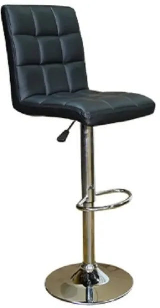 Werdafurn PU Leather bar stool-Black- 1 Pack PU Leather Bar Stool