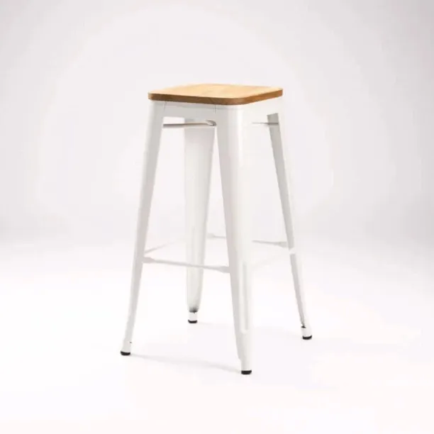 VIVIDITTO DF0735b Metal Bar Stool