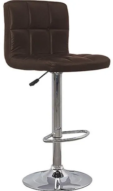 Designer Concepts Ronin Swivel Bar Stool -Brown PU Leather Bar Stool