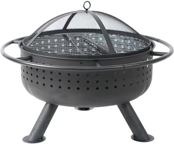Outdoor Buddy Inferno Wood Burning Braai & Fire Pit Combo - 68cm Charcoal Braai