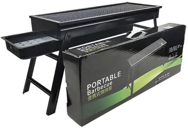 Skies Foldable BBQ Grill Braai Stand (Grill Net 60cm x 22cm) Charcoal Braai