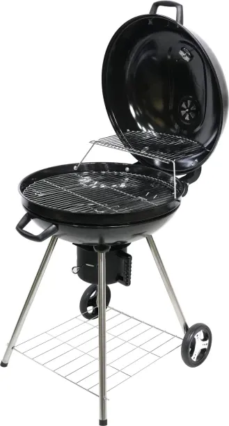 Outdoor Buddy MagMaster 57cm Charcoal Kettle Braai – Hinged Lid, Thermo & Mag Wheels / Charcoal Bra…