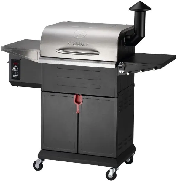 Z GRILLS Wood Pellet Grill Flame Elite 600D3E GEN 2.1 WIFI - Stainless Steel Electric Braai