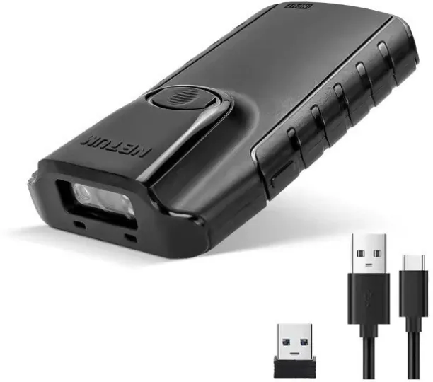 Solala Bluetooth 2D Barcode Scanner, 3-in-1 Small Portable QR Bar Code Reader Automatic Wireless Gu…