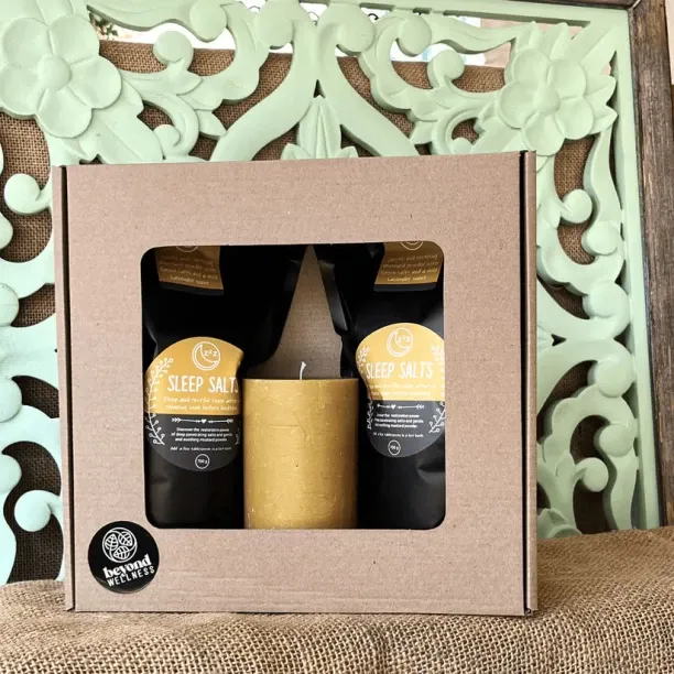 WELLNESS BATH SALTS Sleep Salts and Candle Gift Box