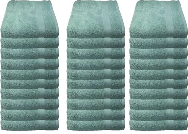 Bunty's Plush (90 cm x 150 cm) 450GSM Bath Sheets - 30 Piece Pack - Harbor Gray Bamboo Bath Towel