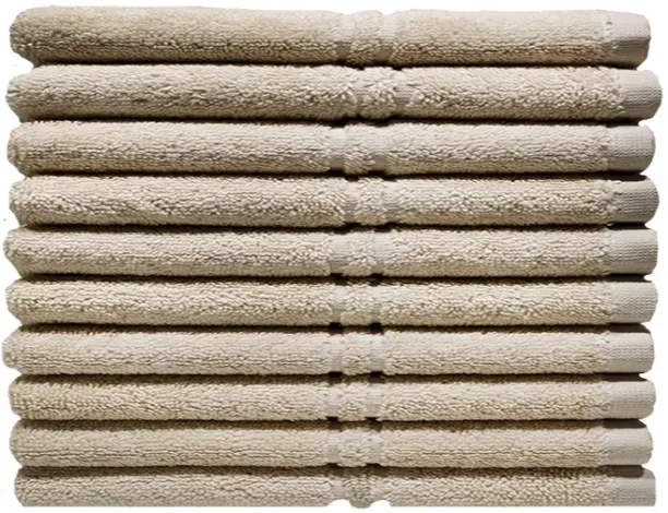 Bunty's Hotel Collection (30 cm x 50 cm) 600GSM Guest Towel - 3 Colours - 200 Pc Pack - Tapioca Cot…