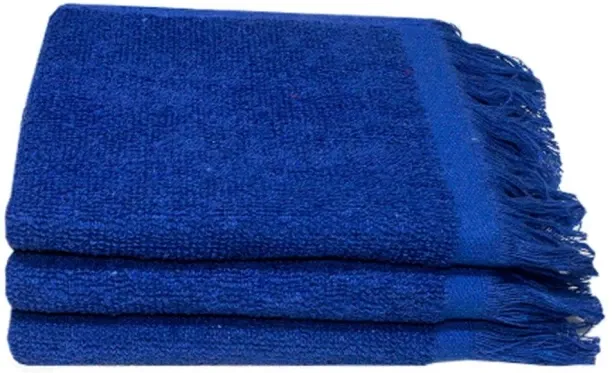 Bunty (33 cm x 50 cm) Recycled Yarn - Ocean's 380GSM - Fringe Towels 033x050cms - 6 Colours - 03 Pc…