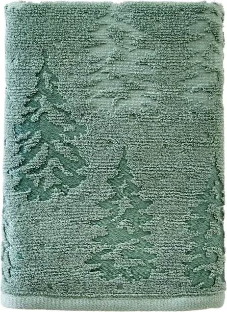 Jingchao (28 cm x 38 cm) Fall/Christmas/Winter Wispy Trees Premium Cotton Blend Bath Towel, 500 GSM…
