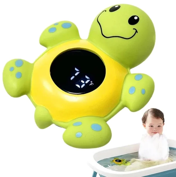 WEIWEISTORE Fast Temperature Monitoring Device, Cartoon Turtle Bath Gauge for Kids Safety, Electric…