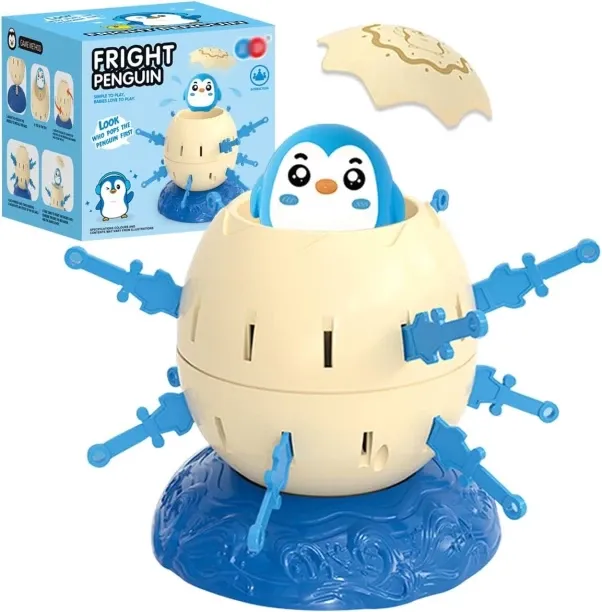 LIUHUI Mini Miniature Pop up Kids Board Games Pirate Bucket Plug-In Penguin Party Trick Parent-Chil…