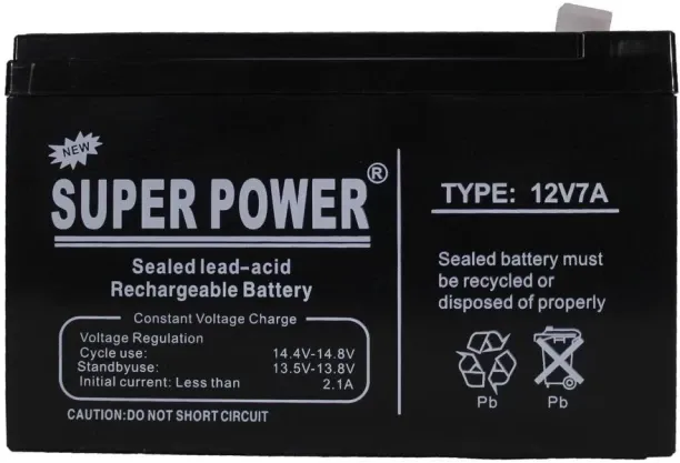 Super Power 12V 7AH Lead-Acid  Battery