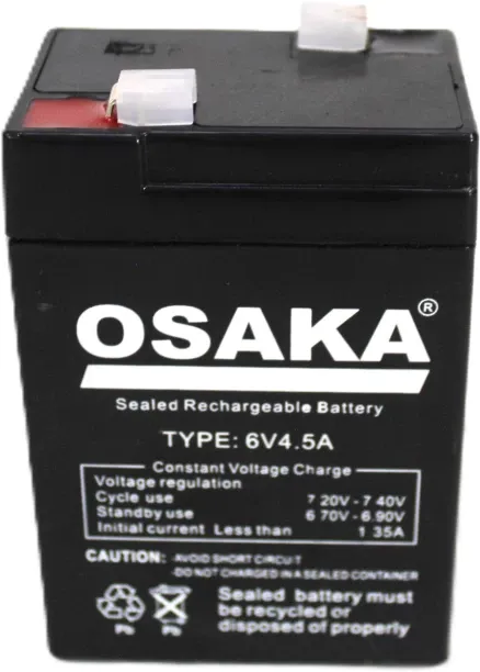 OSAKA 6V 4.5Ah Sealed Rechargeable Maintenance Free Lead-Acid  Battery